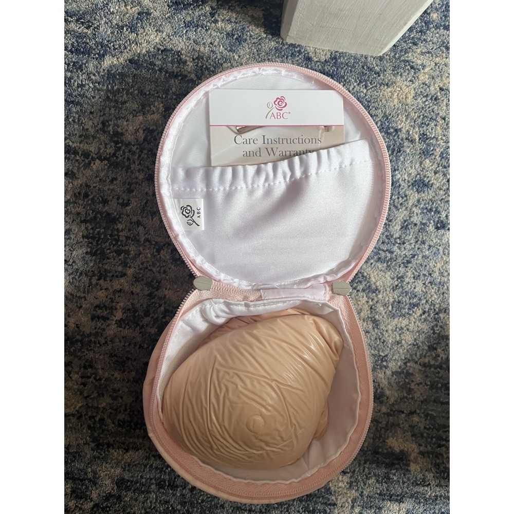 American Breast Care-ABC 1022 Blush Breast Form Size 3R Set Of 2 In Case